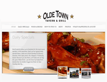 Tablet Screenshot of oldetowntavernandgrill.com